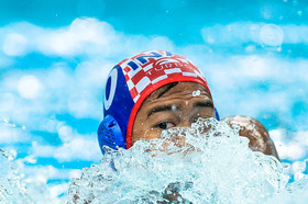 دیدار واترپلو تیم‌های ایران و اندونزی